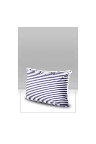 5'li Set Yastık Düzenleyici Hurç Lacivert Çizgili 50x70 Cm Lacivert