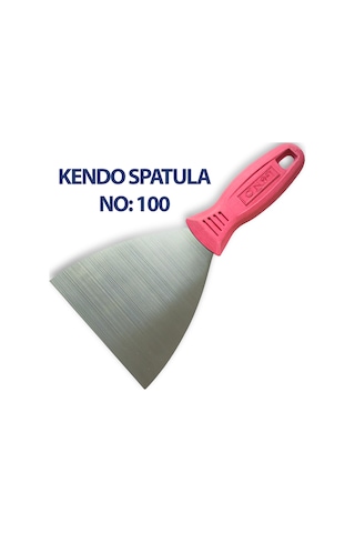 Plastik Saplı Spatula No 100 Ekonomik, Paslanmaz Spatula Ağız Genişliği 100 Mm
