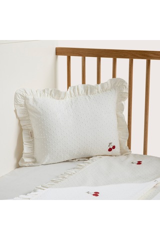 Cherry Boom Yatak Örtüsü Set Vanilya