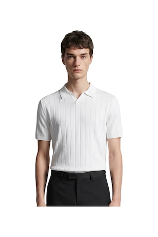 Anthony Jackson Premium Erkek Triko Polo Yaka T-shirt Ravello Beyaz
