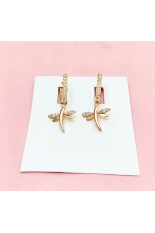 Oriental Kuyumculuk Jewellery Rose Yusufçuk Gümüş Küpe Rose