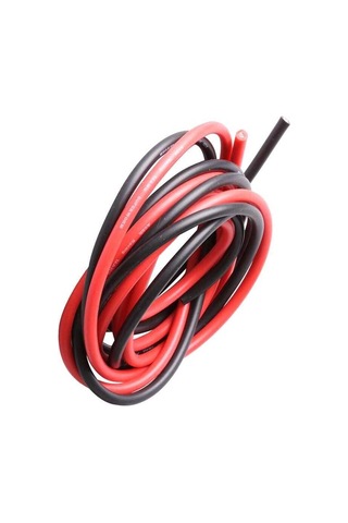 Robotistan 12 Awg 1 Metre Siyah Ve Kırmızı Silikon Kablo
