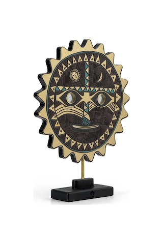 Şaman Güneş Mask Dekoratif Obje