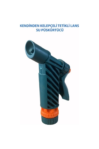 El Kontrollü Kendinden Kelepçeli Hortum Ucu, Lans Araç Yıkama Ve Bahçe Sulama Aparatı Ayarlanabilir Su Püskürtme Hortum Ucu