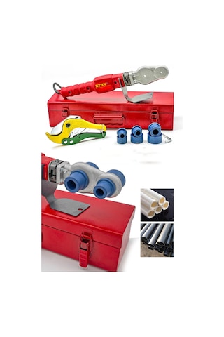 Staxx Power Çantalı Pvc Plastik Boru Kaynak Makinesi 650W + Makas