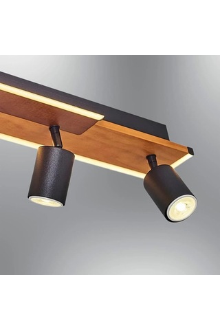 Özcan Aydınlatma 1419-4 4 Spotlu Plafonyer Meşe Meşe