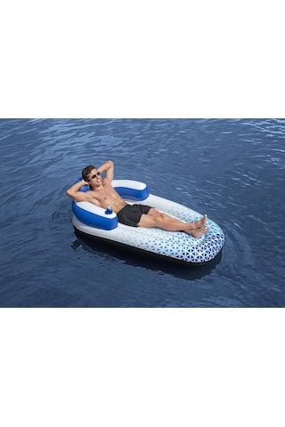 Hydro-force 75" X 42"/1.91m X 1.07m Indigo Wave Lounge