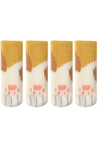 Homyl Kapı Kolu Kapağı Kedi Pençesi Şekilli Sarı