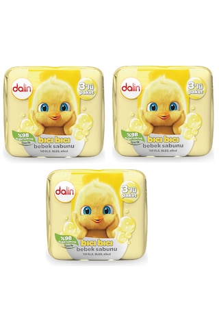 Dalin Klasik Katı Bebek Sabun 9 x 75 G