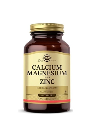 Solgar Calcium Magnezyum Plus Zinc 100 Tablet Solgar Calcium Magnezyum Plus Zinc 100 Tablet