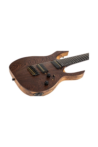 Spira S-1007 Pro 7 Telli Elektro Gitar Black Limba