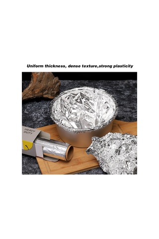 Jeemson Ev İçi Alüminyum Folyo: 20m X 30cm 10 Mikron Kalın, Barbekü, Fırın, Isıtma Ve Gıda Saklama İçin Tek Kullandım Alüminyum Kağıt Çok Renkli