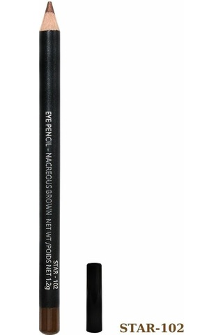 Kirpi Vegan Kahverengi Göz Kalemi Star Siyah