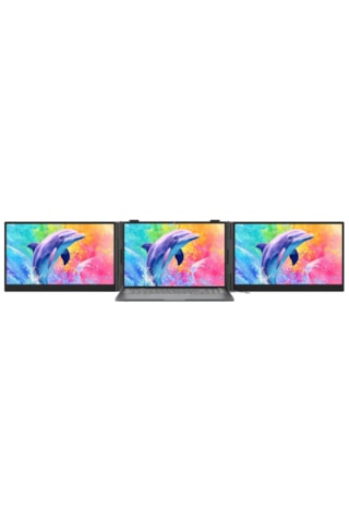 Dcm8 Pro Çift 15.3" Ips 1920x1200 Taşınabilir İkili Monitör,laptop Ekran Genişletici,60hz,180 ,usb-c