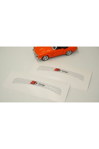 Audi Q4 Q5 Q7 S Line Logo Beyaz Karbon Desen Damla Epoksi Ayna Ça