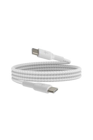 Belkin Boostcharge Örgülü 60w Usb-c - Usb-c Kablosu 1m, Beyaz