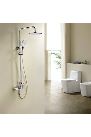 Fontana - Krom&beyaz Duş Ünitesi Outlet - Fg-1554- Krom