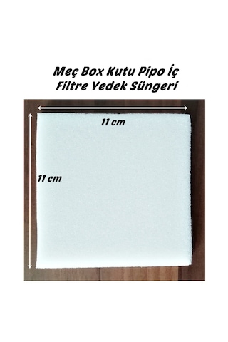 Box Çok Amaçlı Mini Akvaryum Kutu Pipo İç Filtre Süngeri 11x11cm - Beyaz Renk
