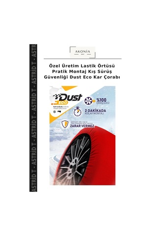 Özel Üretim Lastik Örtüsü Pratik Montaj Kış Sürüş Güvenliği Dust Eco Kar Çorabı Diğer
