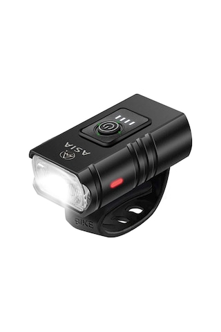 Asia Mx 660 400lm Usb Şarjlı Bisiklet Ön Far Aydınlatma Siyah