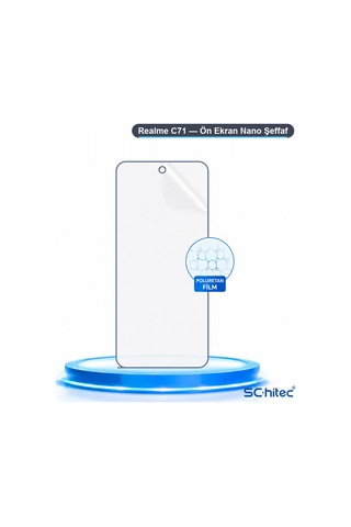 Realme C71 Uyumlu Ön Yüzey Nano Şeffaf Hidrojel Ekran Koruyucu 75979535