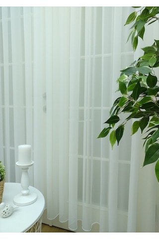 Evdepo Home Kullanıma Hazır Vual Tül Perde (540654999)