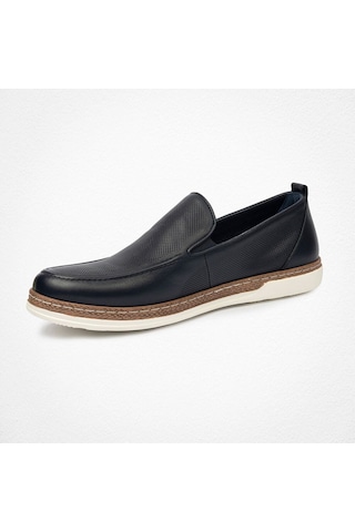 Greyder 62624 Erkek Hakiki Deri Baskılı Lastikli Casual Urban Ayakkabı Lacivert