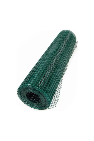 PVC Kaplı Puntalı Tel 1,50x25 m Kümes Teli Kafes Teli Çit Teli