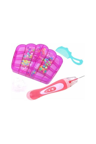 Nessiworld Boncuklu Saç Tasarım Seti Pembe
