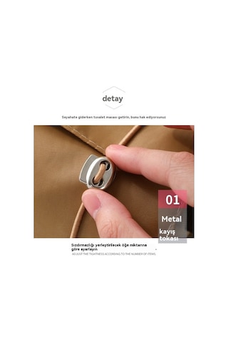 Trendooze Taşınabilir Kozmetik Çıkarılabilir Çantası-yeşil Arada 4'ü 1 Ko Yeşil