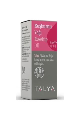 Talya Soğuk Sıkım %100 Saf ve Doğal Kuşburnu Yağı 20 ML