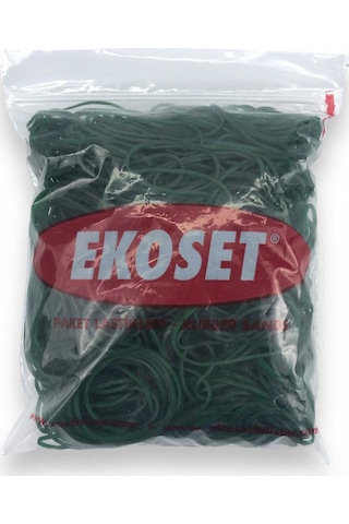 Ekoset 500 Adet 70 MM Yeşil Para Lastiği