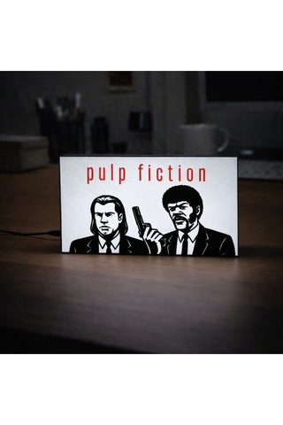 Masa Lambası - Pulp Fiction Adaptörlü Dekoratif & Hediyelik Lamba Çok Renkli