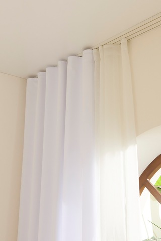 Kaşmir Home Holly Ada Fon Perde Koyu Beyaz 150x270 Cm Beyaz
