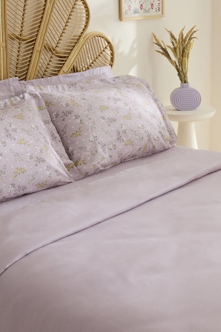Karaca Home Noa Bambu Çift Kişilik Pike Takımı Açık Mürdüm Açık Mürdüm