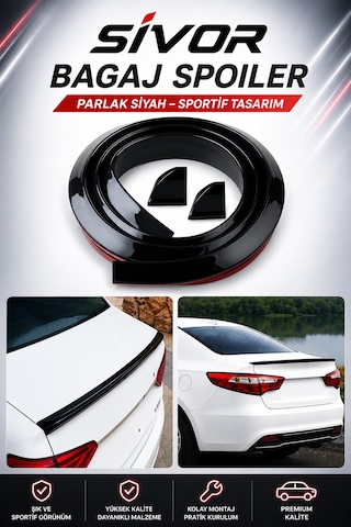 Jeep Patriot Uyumlu Parlak Siyah Bagaj Spoileri Premium Kalite Sportif Tasarım