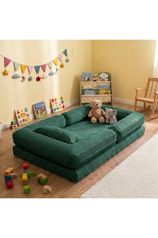 Miniwood Montessori Yatak Oyun Alanlı Bebek Yer Yatağı Sünger Çocuk Karyola 103 x 150 CM