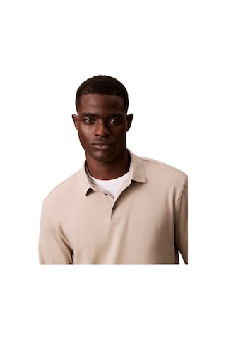 Calvin Klein Lv040em909 Ls Supima Cotton Solid Erkek Polo Tişört Bej