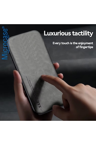 Microcase Google Pixel 10 Pro İçin Luxury Leather Series Deri Desenli Plastik Koruma Kılıf - Al8125 Siyah