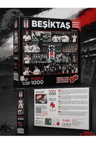 Mythos 1000 Parça Puzzle Beşiktaş 2025/2026 Sezonu 68 X 48 Cm Resmi Lisanslı