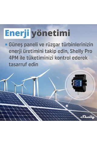 Shelly Pro 4PM Dört Kanal Enerji Ölçer Röle