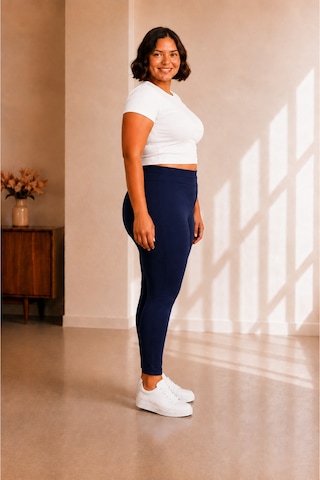 Sngl Tekstil Kadın Büyük Beden Çelik İnterlok Kumaş Toparlayıcı Tayt 3xl 4xl 5xl 6xl 7xl 8xl 9xl Lacivert