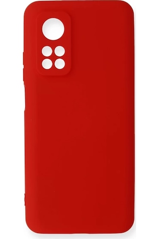 Newface Xiaomi Mi 10t Kılıf Nano İçi Kadife Silikon - Kırmızı