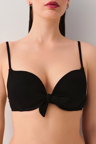 Suwen Önden Bağcıklı Full Dolgulu Bikini Üst Sbn26640012 Siyah