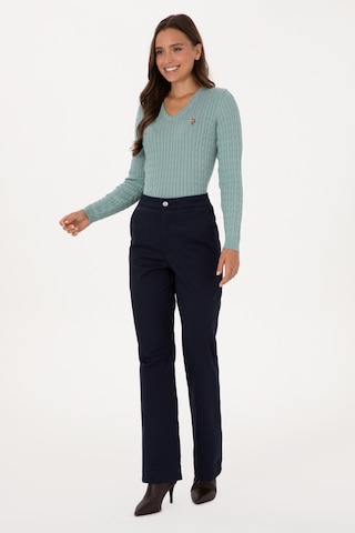 U.s. Polo Assn. Kadın Lacivert Pantolon Kanvas-chino 50316912-vr033 Lacıvert
