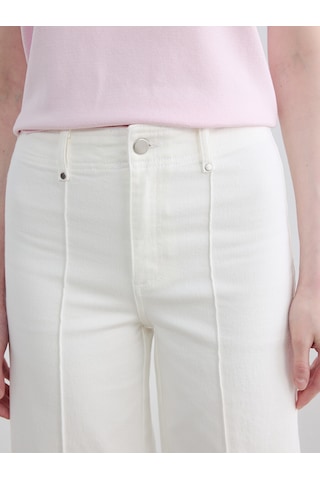 Lcw Modest Ekru Wideleg Fit Kadın Jean Pantolon