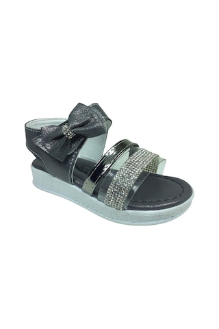 Ortopedikal Grafen Kız Çocuk Sandalet Taşlı Şeffaf Abiye Fantazi (539000411) Platin