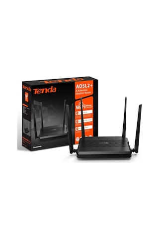 Tenda D305 300 Mbps Kablosuz 4 Port Adsl2+ Modem