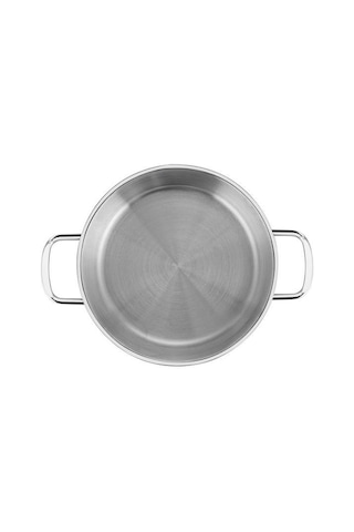 Nehir Silver Çelik 20 Cm Kapaksız Omlet Sahan Gri