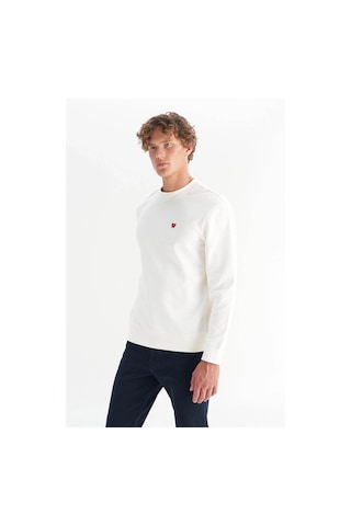 Wrangler Regular Fit Beyaz Erkek Sweatshirt W2520255w02 Beyaz
